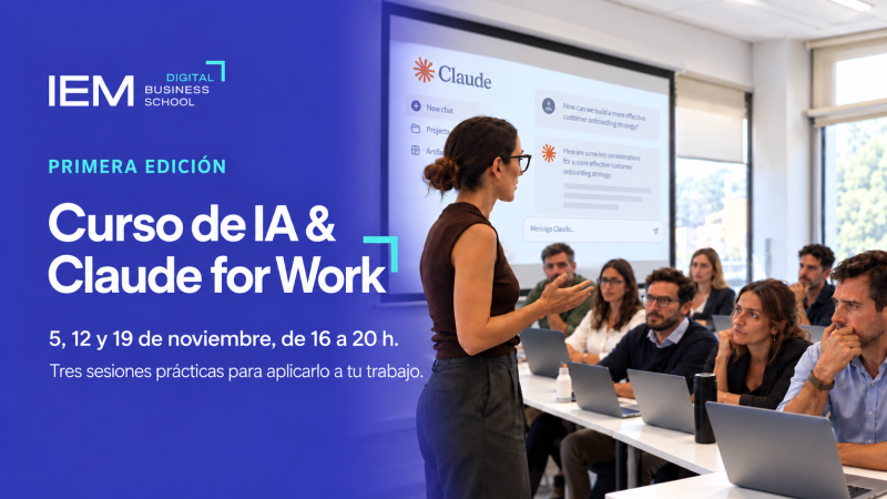 Curso de IA & Claude for Work en IEM